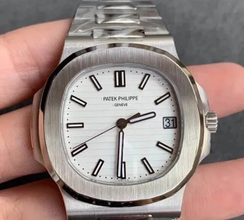 Patek Philippe Nautilus 5711 1A-011 PPF Factory 1:1 Best Edition Replica Watch V4 White Dial Swiss Cal.324 SC